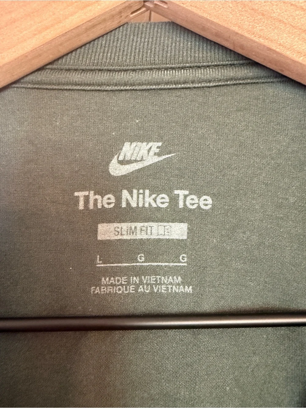 Nike Dark Green Cropped Crew Tee